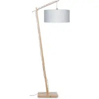 Good&Mojo Bamboe LED Staande Lamp Andes | 1X E27 Max 60W | Light Grey