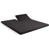Cinderella topdek hoeslaken tot 15cm bi-inkeping jersey 200x200/210 anthracite |