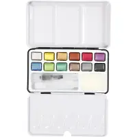 Packlinq Art Aqua Aquarelverf. Metallic Kleuren. Afm 10x15 Mm. 12 Kleur/ 1 Doos