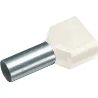 Vogt Verbindungstechnik 460814D Dubbele adereindhulzen 10 mm² Deels geïsoleerd Ivoor 100 stuk(s)