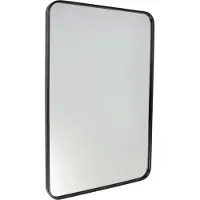 Jax Design Wandspiegel Fragix Boston | Jax Design metaal zwart 90x60x3.5 cm wandspiegels | NADUVI
