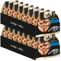 Sheba - Filets - Stukjes Kip & Tonijn in Saus - 16x60gr