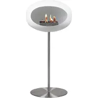 Le Feu Steel Haard Bio Ethanol - Wit Polished Steel