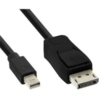 MaxTrack Mini DisplayPort - DisplayPort kabel - versie 1.2 (4K 60 Hz) / zwart - 1 meter