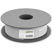 Goobay CAT 6 network cable, S/FTP (PiMF), white 100 m