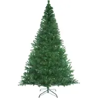 Casaria Kerstboom PVC - Metalen Voet - 240 cm Groen