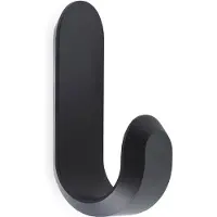 Normann Copenhagen Haakje Curve Mini Hooks Matt Black (2-Delig)