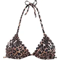 LASCANA Bikinitop 'Lexa' beige / zwart