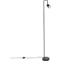 QAZQA Moderne vloerlamp zwart verstelbaar - Java