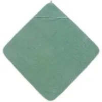 Jollein - Badcape - Groen - 100% Badstof Katoen - Baby Handdoek met Badcape, Omslagdoek, Badponcho - 75x75 cm