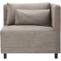 House Doctor Sofa, hoekgedeelte, Hazel Night, Grijs/bruin