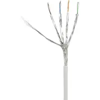Renkforce RF-4149876 RJ45 Netwerkkabel, patchkabel CAT 6a (losse kabel CAT 7) S/FTP 15.00 m Grijs Snagless, Vlambestendig 1 stuk(s)