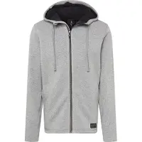 SKECHERS Skech-Sweats Lounge Sherpa Lined Sweatshirt met capuchon en volledige ritssluiting Heren MJA233 grijs