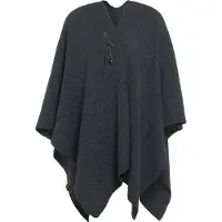 Knit Factory Jazz Omslagvest - Antraciet - One Size