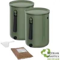 Plastika Skaza Thuiscomposter Bokashi Organko 2 set Olijf 2 x 9.6L