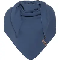 Knit Factory Liv Omslagdoek/Sjaal - Jeans - 190x85 cm