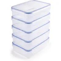 Sunware Club Cuisine diepvriesbakjes 1.1L - Set van 5 - 22x15.6x5.6 cm