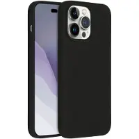 Accezz Liquid Silicone Backcover voor de Apple iPhone 14 Pro Max - Zwart