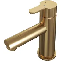 Brauer Edition Wastafelkraan - Hendel 4 - Geborsteld Goud PVD - Zonder Waste - Messing - Kranen, Wastafelkranen, Opbouw Wastafelkranen - 8720359364012