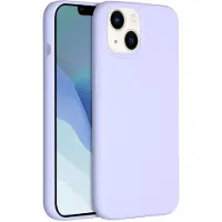 Accezz Liquid Silicone Backcover met MagSafe voor de Apple iPhone 14 / 13 - Paars