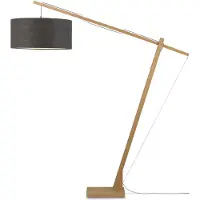 Good&Mojo Bamboe LED Staande Lamp Montblanc | 1X E27 Max 60W | Dark Grey