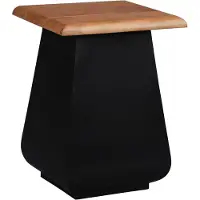 WOMO-DESIGN Bijzettafel Qwart | hout naturel 30x30x45 cm bijzettafels | NADUVI