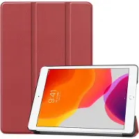 Mobigear Tri-Fold Bookcase voor Apple iPad 8 (2020) - Bordeaux Rood