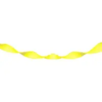Folat Neon gele Crepe Papier Slinger - 18 meter