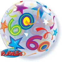 Qualatex 60 jaar bubbles folieballon