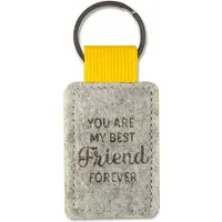 Miko Sleutelhanger - Best Friend | Vilt (grijs / geel)