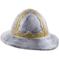 Funny fashion Schildknaap helm zilver | Ridder night (zilver)