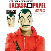 Witbaard Masker La Casa de Papel latex (naturel zwart)