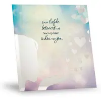 Miko Silver silhouette Quote liefde (multi)