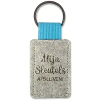 Miko Sleutelhanger - Mijn Sleutels | Vilt (grijs / blauw)