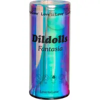 Love to love Dildolls Fantasia - zuignap siliconen dildo (gestreept)