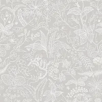 Boråstapeter Vliesbehang 1981 - Scandinavian Designers III/Icons - Botanisch Grijs - 53cm x 10.05m