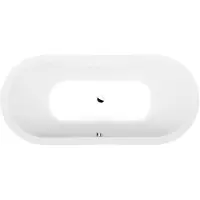 Polysan Viva ovaal inbouw ligbad 175x80x47cm wit