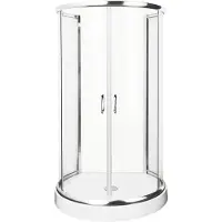 Kerra Vibe ronde douchecabine 100x86cm chroom