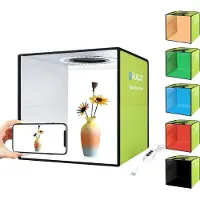Puluz professionele fotostudio box – 30x30x30cm – LED verlichting – 6 kleuren achtergronden - Draagbaar
