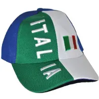 Funny fashion Baseball cap Italie | Italiaans (groen, wit, rood en blauw)