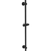 Wiesbaden Glijstang met wateruitgang 76,5 cm mat zwart