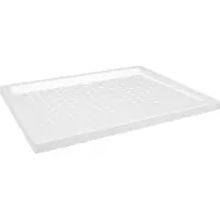 vidaXL Douchebak met noppen 80x100x4 cm ABS wit