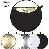 Puluz reflectiescherm fotografie – fotografie accessoires - 60cm – 5 kleuren in 1 – Licht vervormer