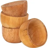 COSY&TRENDY Cosy & Trendy Schaal - Acacia - Rond - Ø 5 cm x 4 cm - Set-4