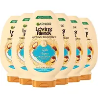 Garnier Loving Blends Rijke Argan Voedende Conditioner Voordeelverpakking - Zeer Droog, Onhandelbaar Haar - 6 x 250ml