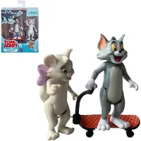 Safari Tom en Jerry: Tom met witte kat speelset (6-8 cm)
