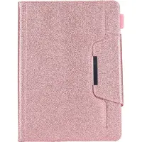 Mobigear Tablethoes geschikt voor Apple iPad 9 (2021) Hoes | Luxury Bookcase + Stylus Houder - Roze