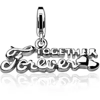 Zinzi Charms CHARMS276 Zilveren Bedel - 'Together Forever'