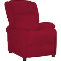 vidaXL Fauteuil verstelbaar fluweel wijnrood