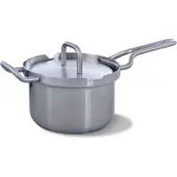 BK Q-linair Master steelpan 16 cm met deksel